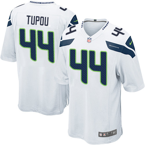 Men's Game Tani Tupou Nike Jersey White Road - #44 NFL Seattle Seahawks